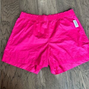 Old Navy Women’s Pull-On Shorts XL Bright Pink Elastic Waist Casual Summer NWT